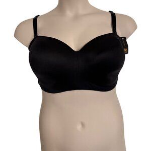 Wacoal Black Staying Power 38DDD Strapless Bra Black Style 854372 NWT Silicone P